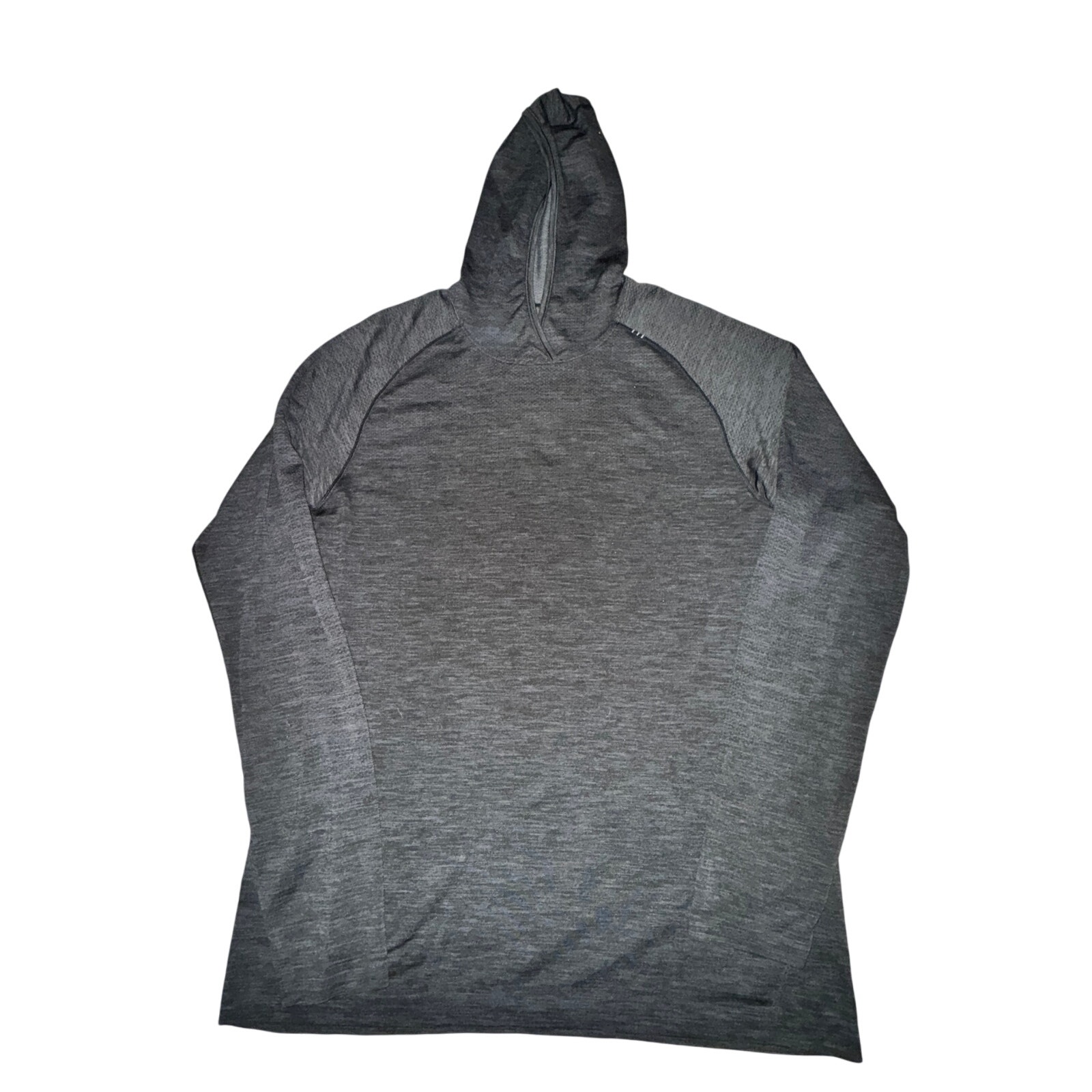 Lululemon Train And Go Long Sleeve Men's Size XL Heathered Black Hooded