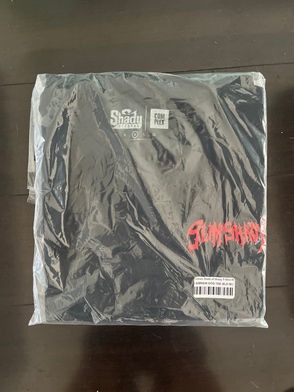 EMINEM TDOSS SLIM SHADY COMPLEX LOGO SHIRT SIZE MEDIUM SEALED RARE