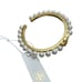 Tory Burch Logo Pearl Cuff Bangle Ivory OS