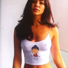 Size small anime cute chic printed crop top