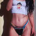 Size small anime cute chic printed crop top