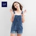 New Gap Denim Shortalls Overalls XS Jeans tags medium indigo shorts