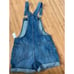 New Gap Denim Shortalls Overalls XS Jeans tags medium indigo shorts