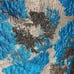 Ruffle Blue & Gold Shimmer Jacquard Plunge V Neck Dress Size Large NEW