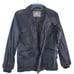 Fox Riders Jacket Men S Bomber Cafe Racer Dk Gray Distressed Cotton Canvas Zip