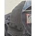 Fox Riders Jacket Men S Bomber Cafe Racer Dk Gray Distressed Cotton Canvas Zip