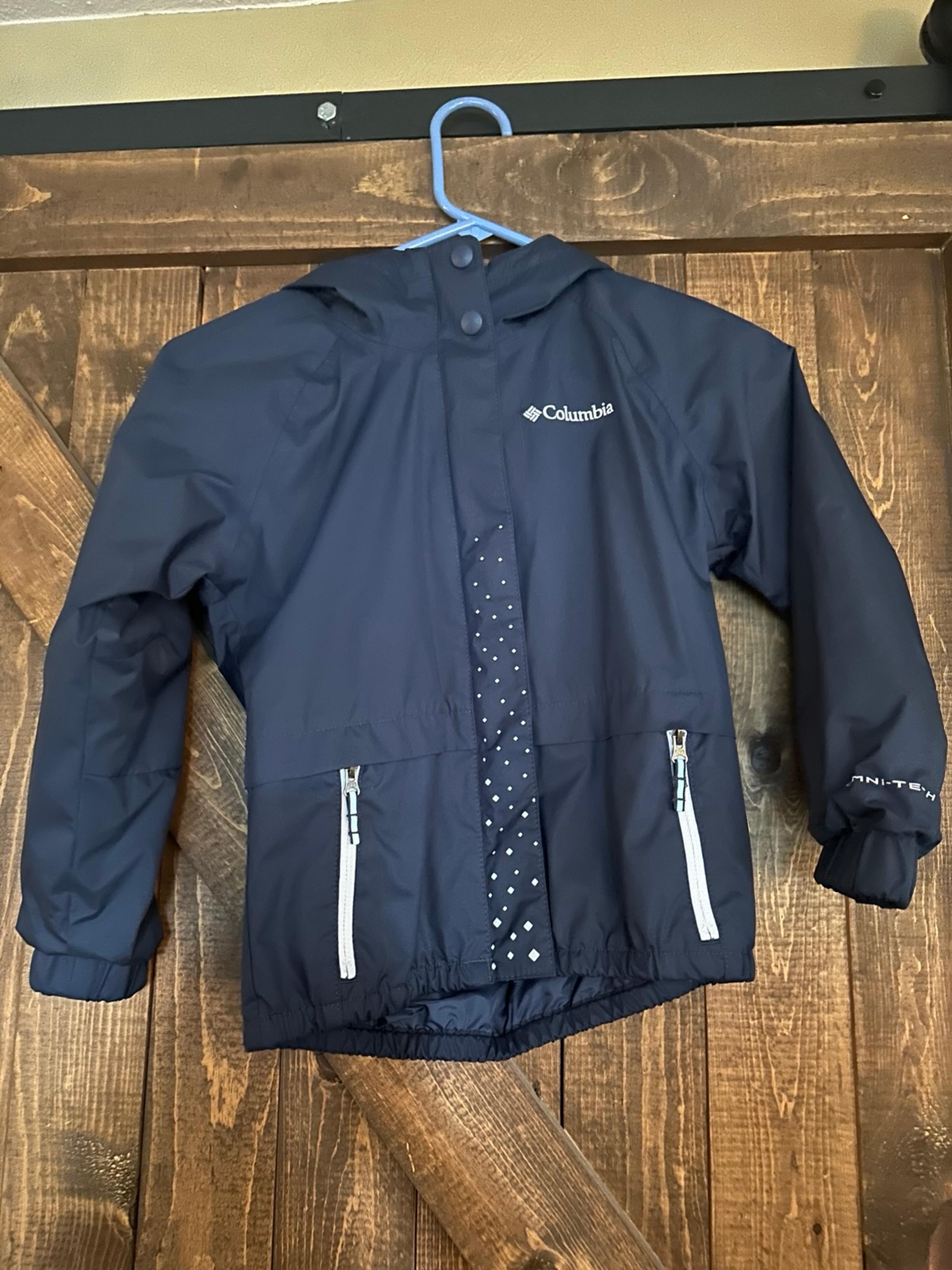 Columbia Youth XS (6) Navy and White Jacket Omni-Tech