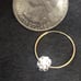 14K solid yellow Gold hoops earrings