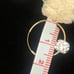 14K solid yellow Gold hoops earrings
