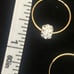 14K solid yellow Gold hoops earrings