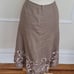 Lafettete 148 Embellished Linen Skirt