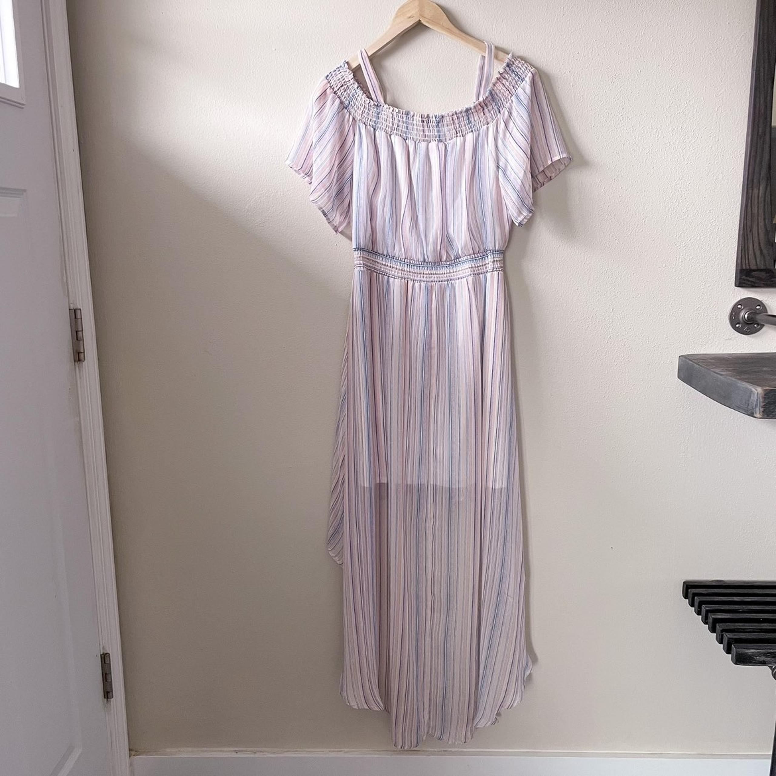 Lily Rose High-Low Off the Shoulder Dress