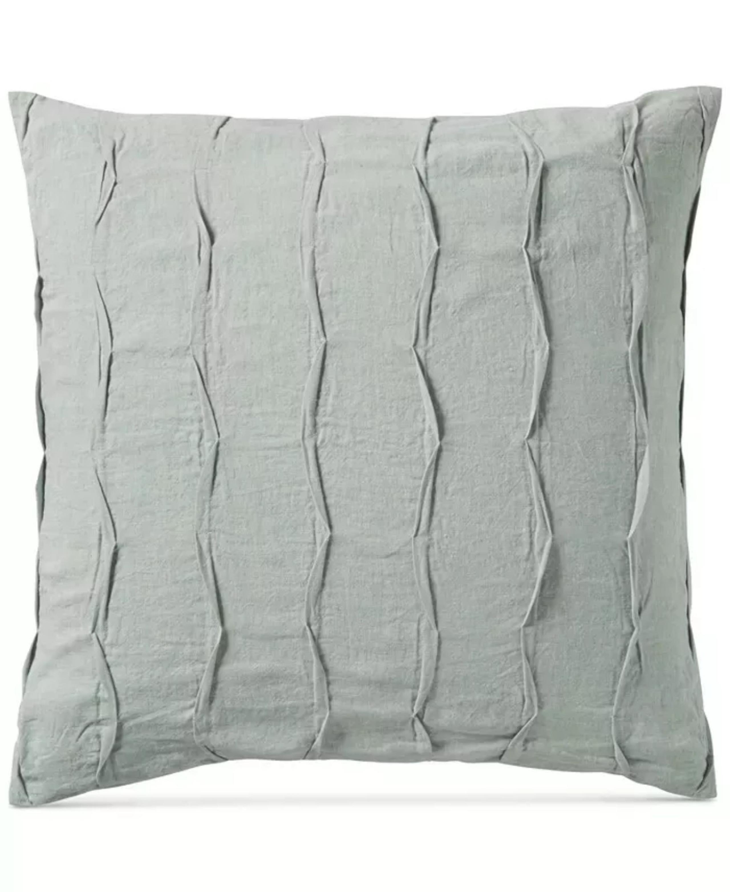 Hotel Collection 100% Linen Stripe Brushstroke Pillow Sham - EURO