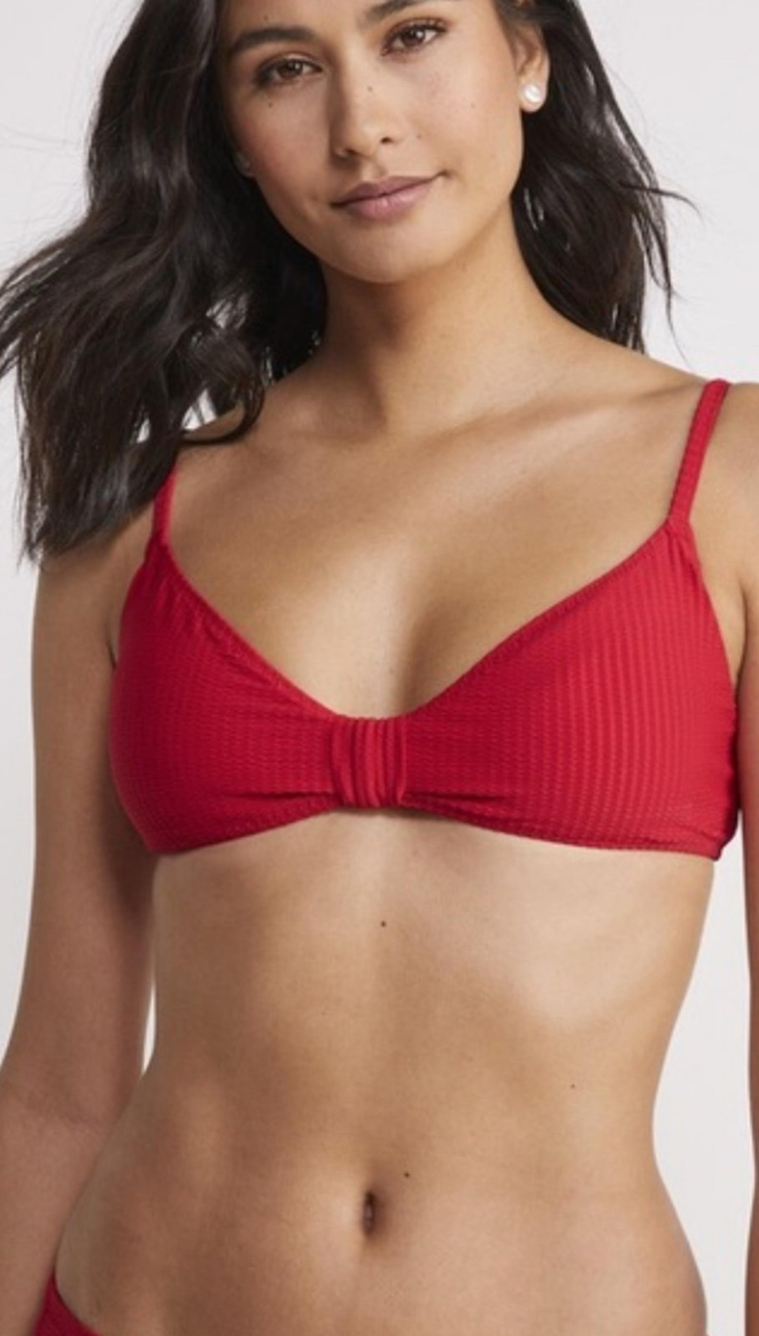bikini twist front red