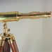 SOLID BRASS TELESCOPE WITH WOOD TRIPOD