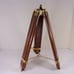 SOLID BRASS TELESCOPE WITH WOOD TRIPOD