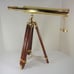 SOLID BRASS TELESCOPE WITH WOOD TRIPOD