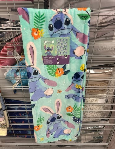 Disney Stitch Easter Throw Blanket