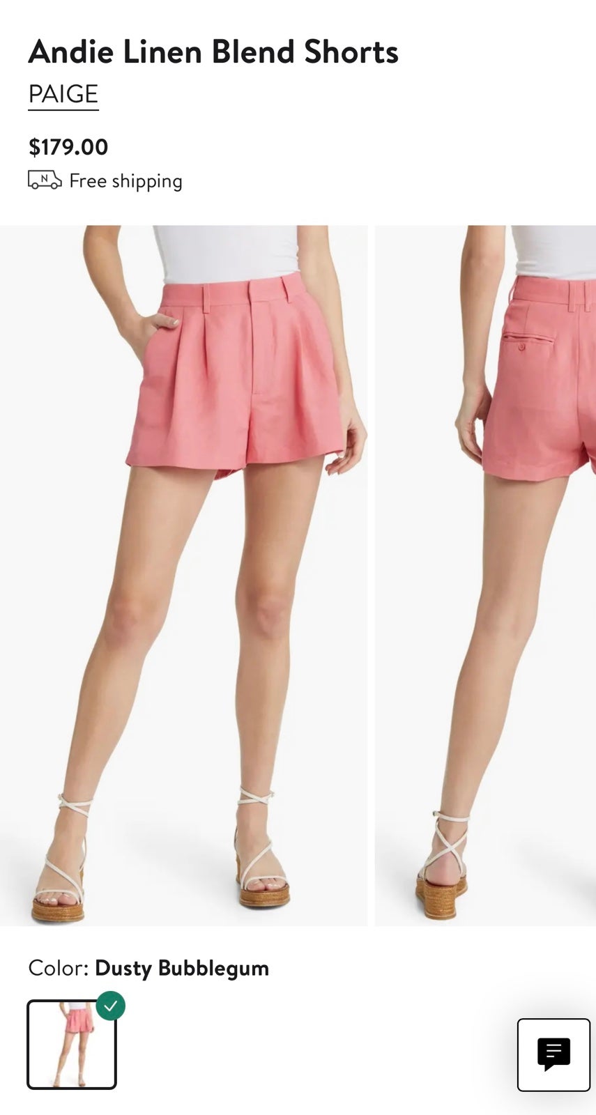 Paige Andie Shorts - Dusty Bubblegum