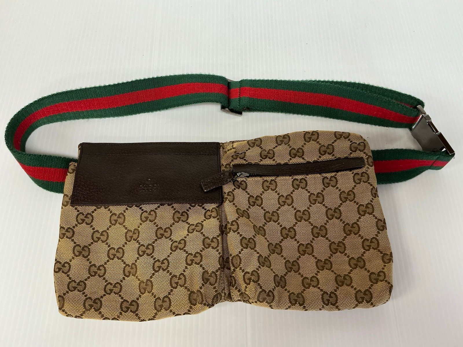 Gucci GG canvas bum body bag
