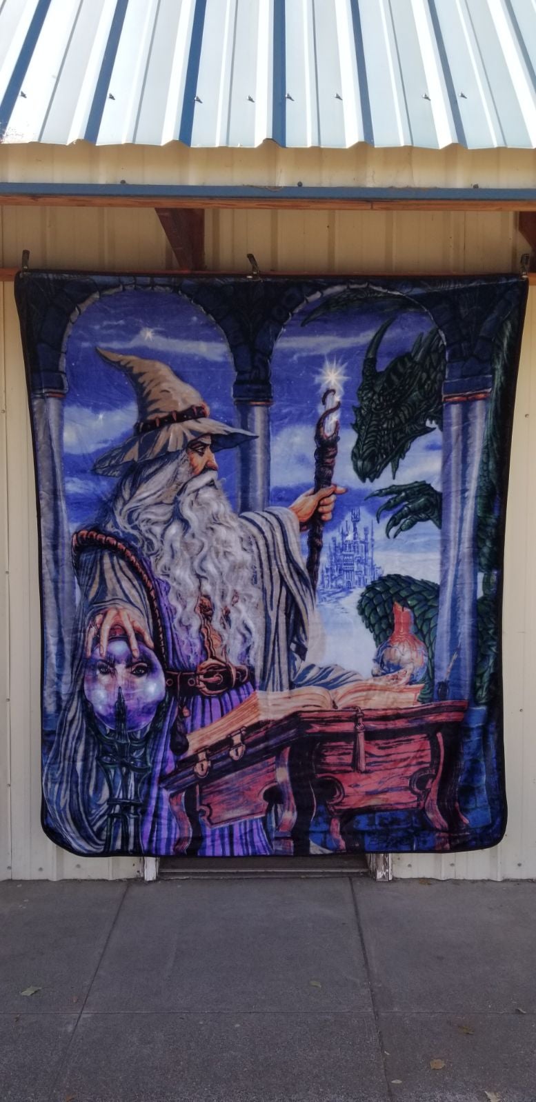 WIZARD DRAGON MAGIC CRYSTAL BALL BLANKET