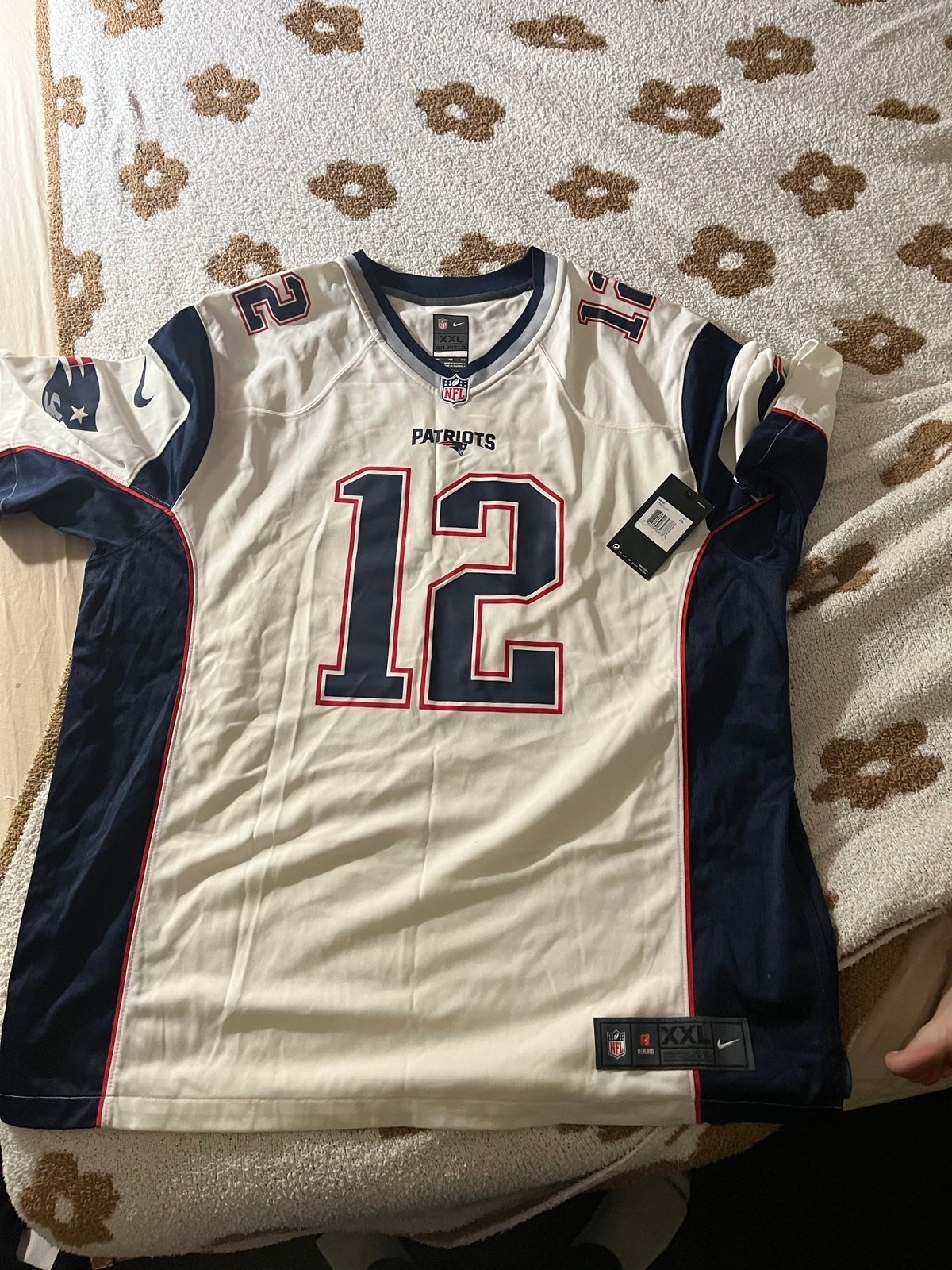 Nike tom Brady on field patriots jersey