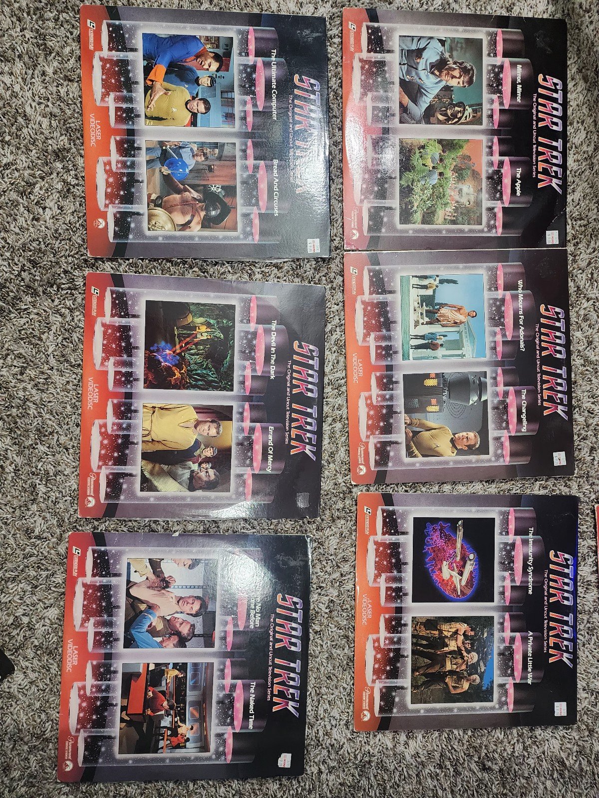 Star Trek laser discs collection