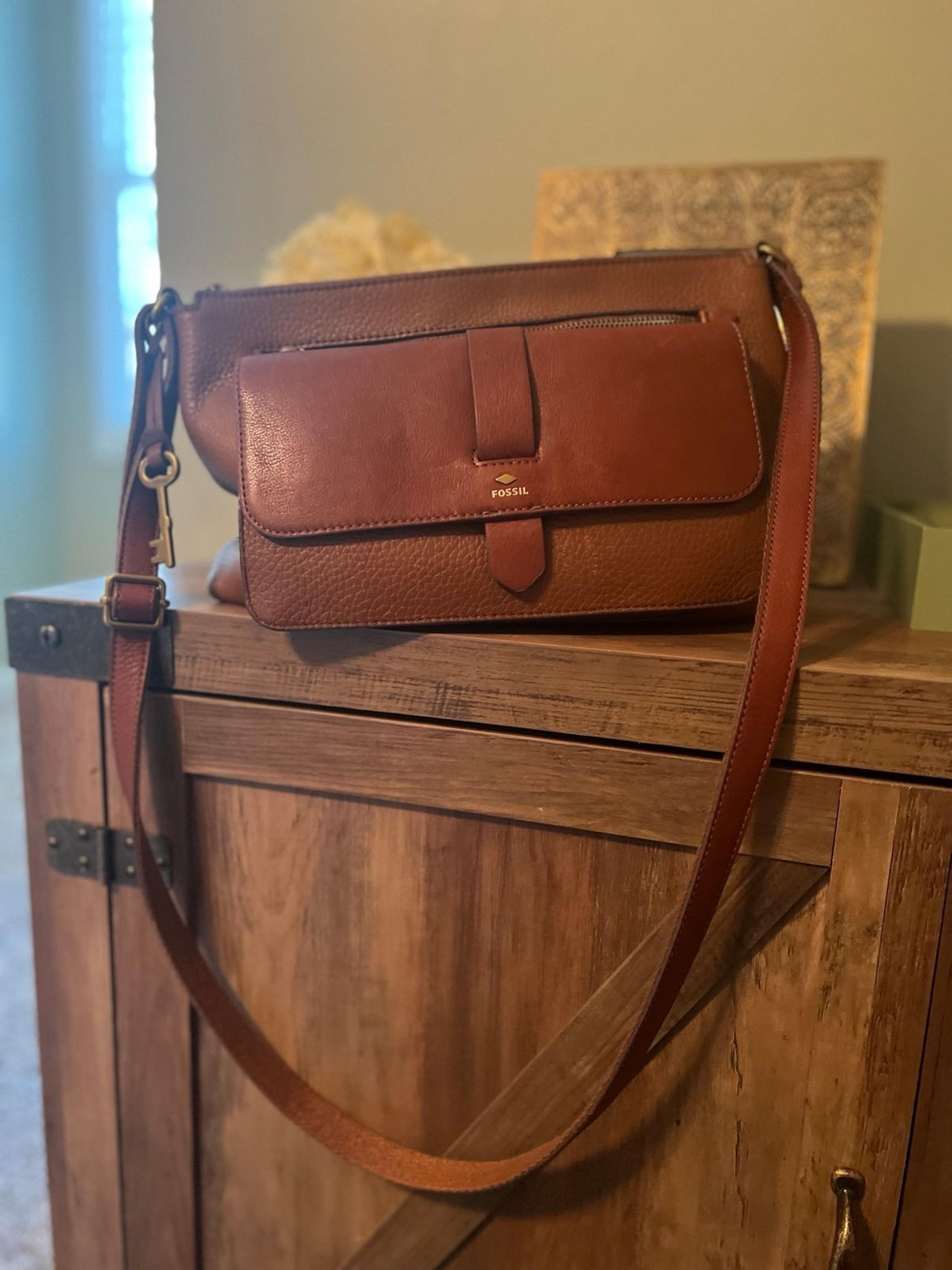 Fossil Women's Kinley Large Crossbody Purse Handbag