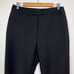 Ellery Black Sinuous Crop Flare High Rise Wool Blend Asymmetrical Pants Size 8