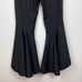 Ellery Black Sinuous Crop Flare High Rise Wool Blend Asymmetrical Pants Size 8