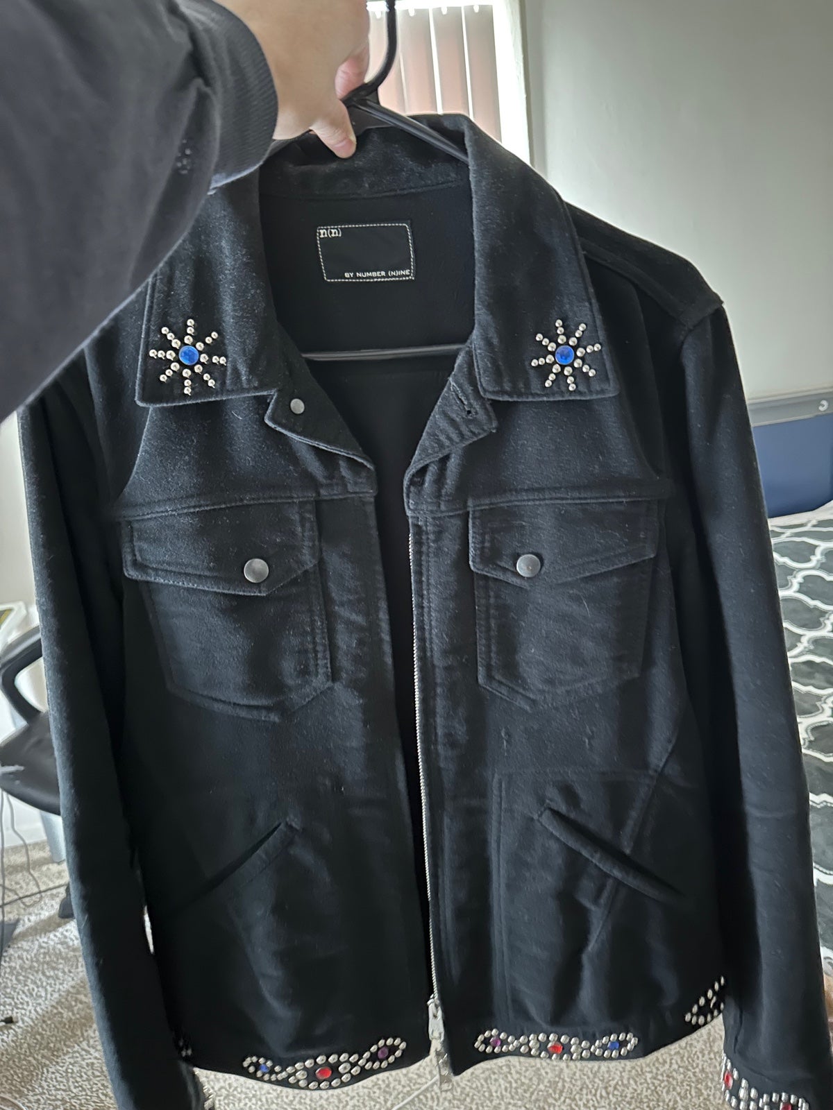 number (n)ine bedazzled jacket
