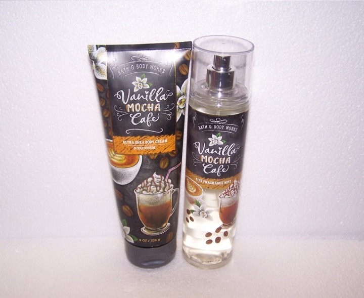 Bath & Body Works Vanilla Mocha Cafe Fine Fragrance Mist & Ultra Shea Body Cream