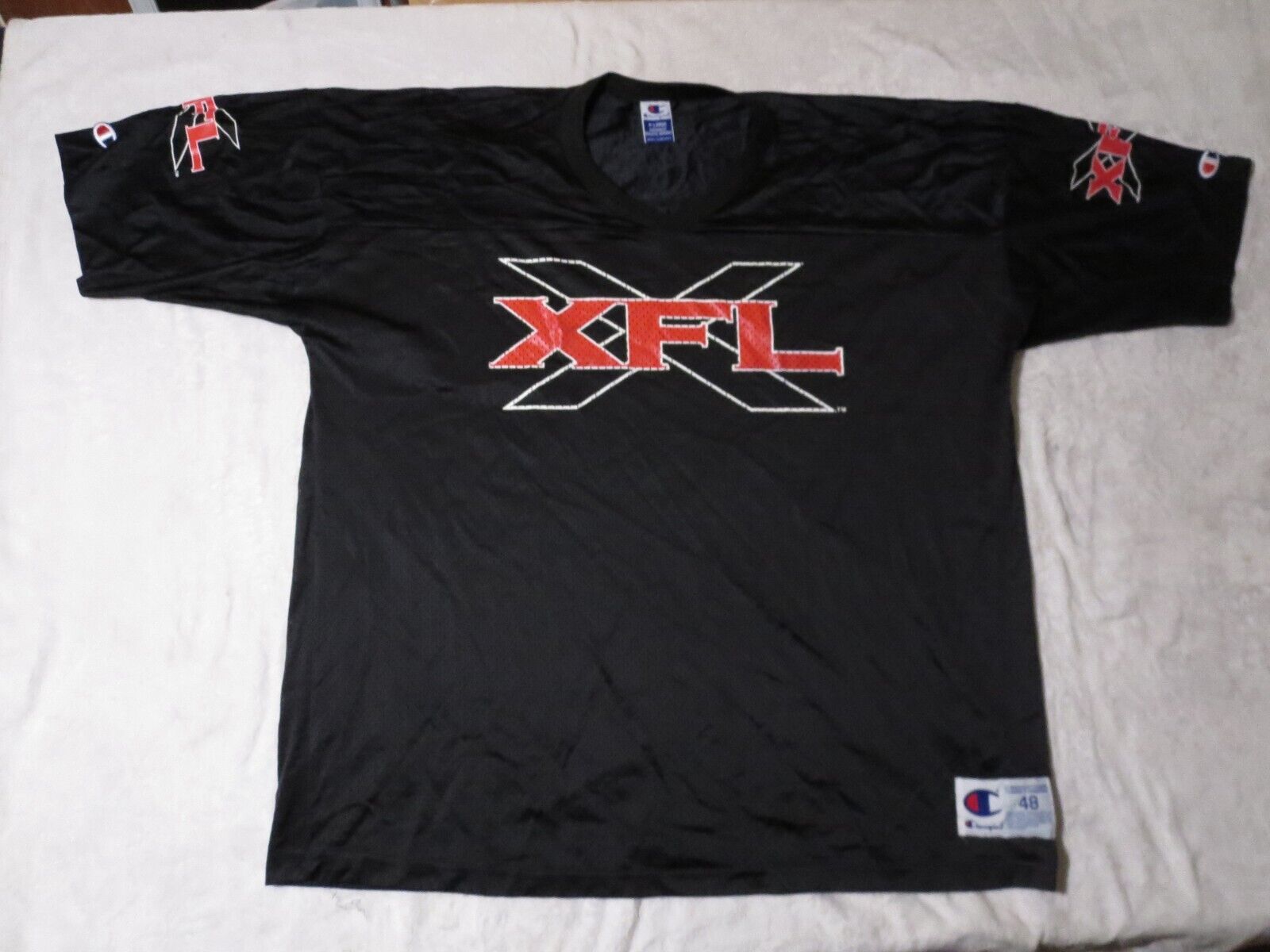 Vintage WWE WWF XFL Champion Football Jersey XL 48