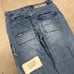 Vintage Y2K Akademiks Baggy Style Patchwork Denim Jeans Mens 36x34 Blue Faded