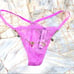 New VERY SEXY Panty Underwear Thong V-String Lace Mesh Charm Chain