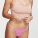 New VERY SEXY Panty Underwear Thong V-String Lace Mesh Charm Chain