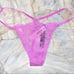 New VERY SEXY Panty Underwear Thong V-String Lace Mesh Charm Chain