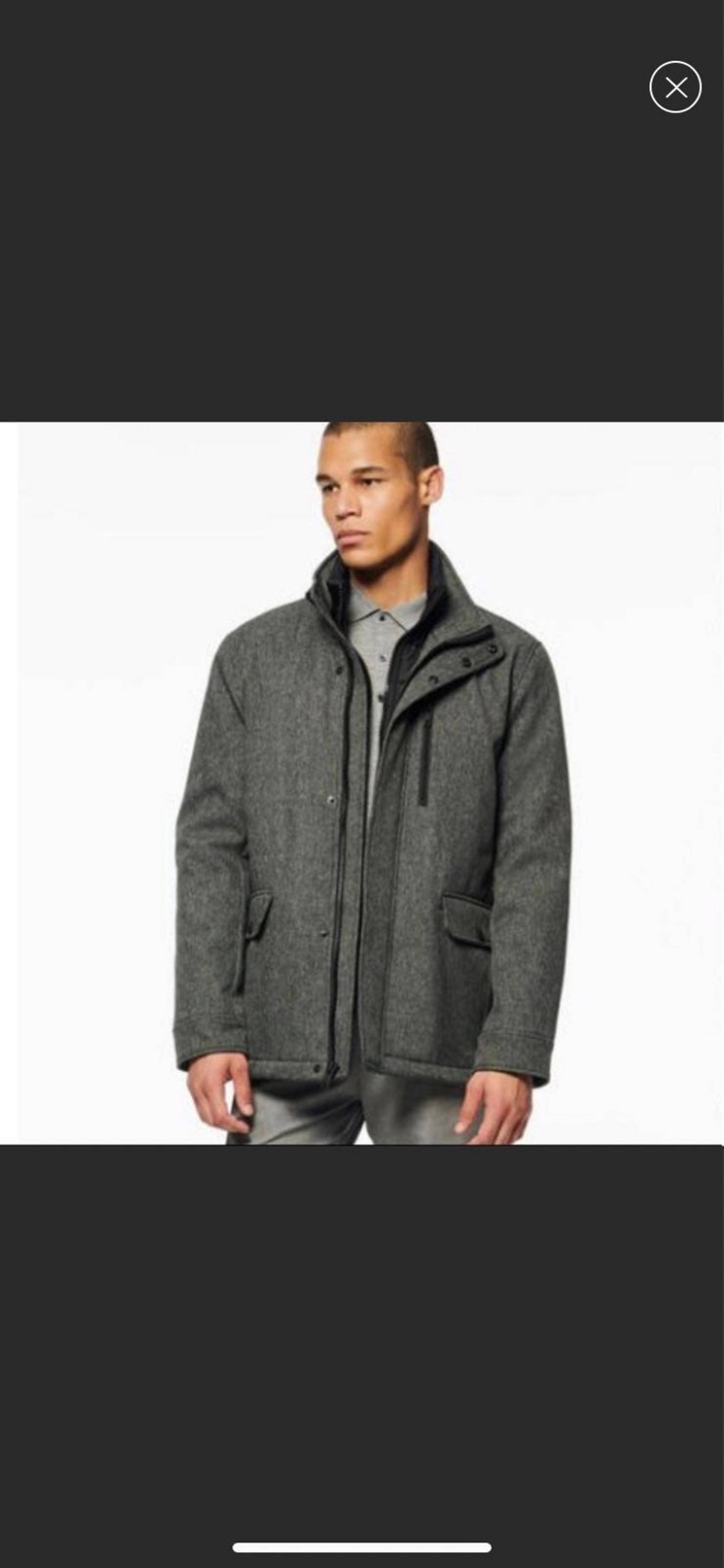 Marc New York Mens Grey Quilted Jacket Medium NWT