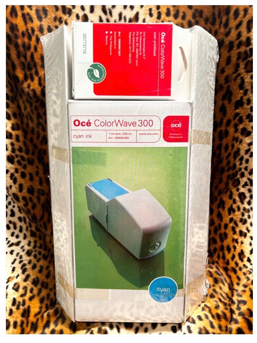 OCE COLORWAVE 300 COMBIPACK CYAN INK TANK 1060091361 & PRINTHEAD