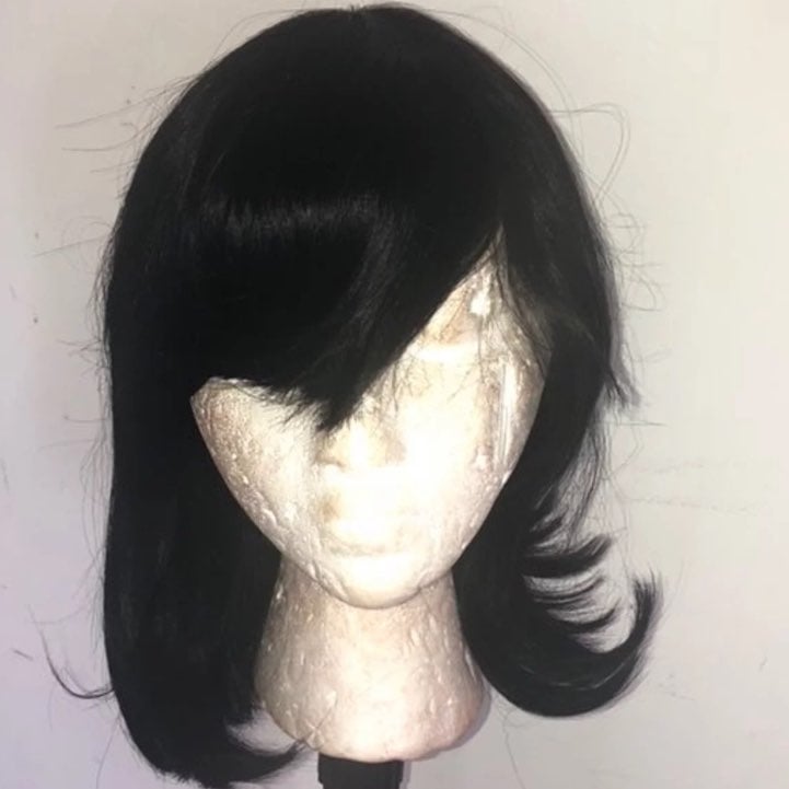 14” 100% Human Hair Bang Bob Wig *NWT*