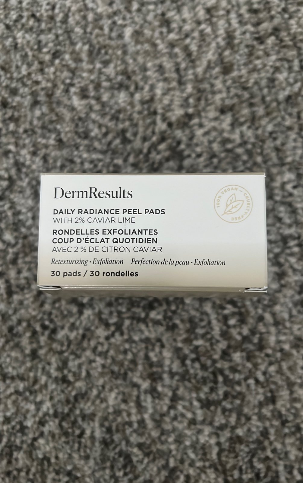 Arbonne daily radiance peel pads