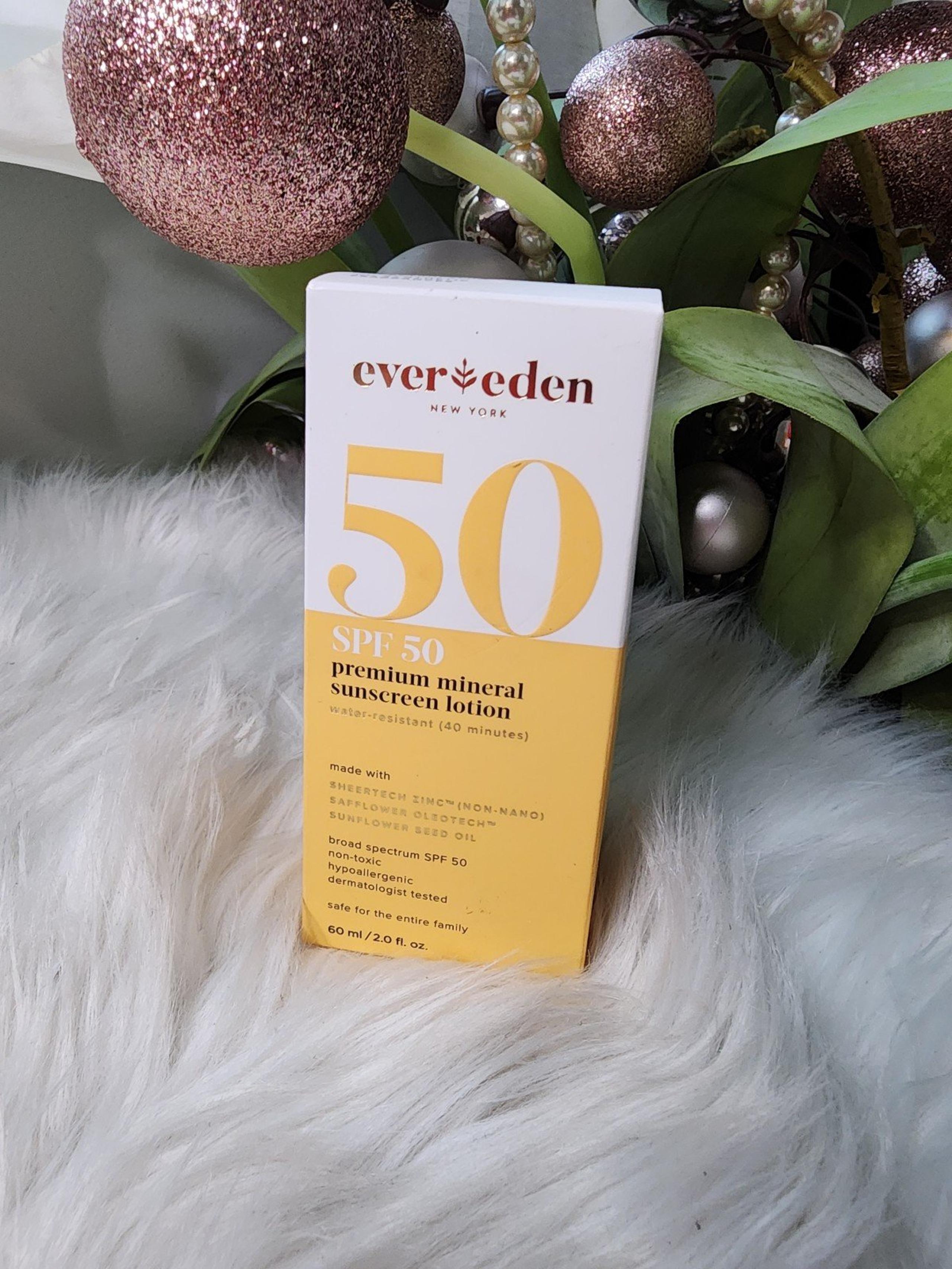 Ever Eden SPF 50 Premium Mineral Sunscreen Lotion | 2.0 Floz | Exp 2025