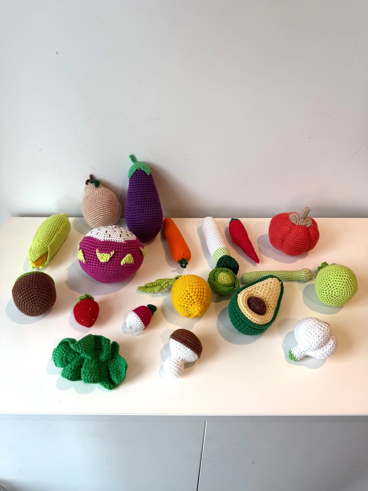 Handmade Crochet Play Fruit and Vegetables