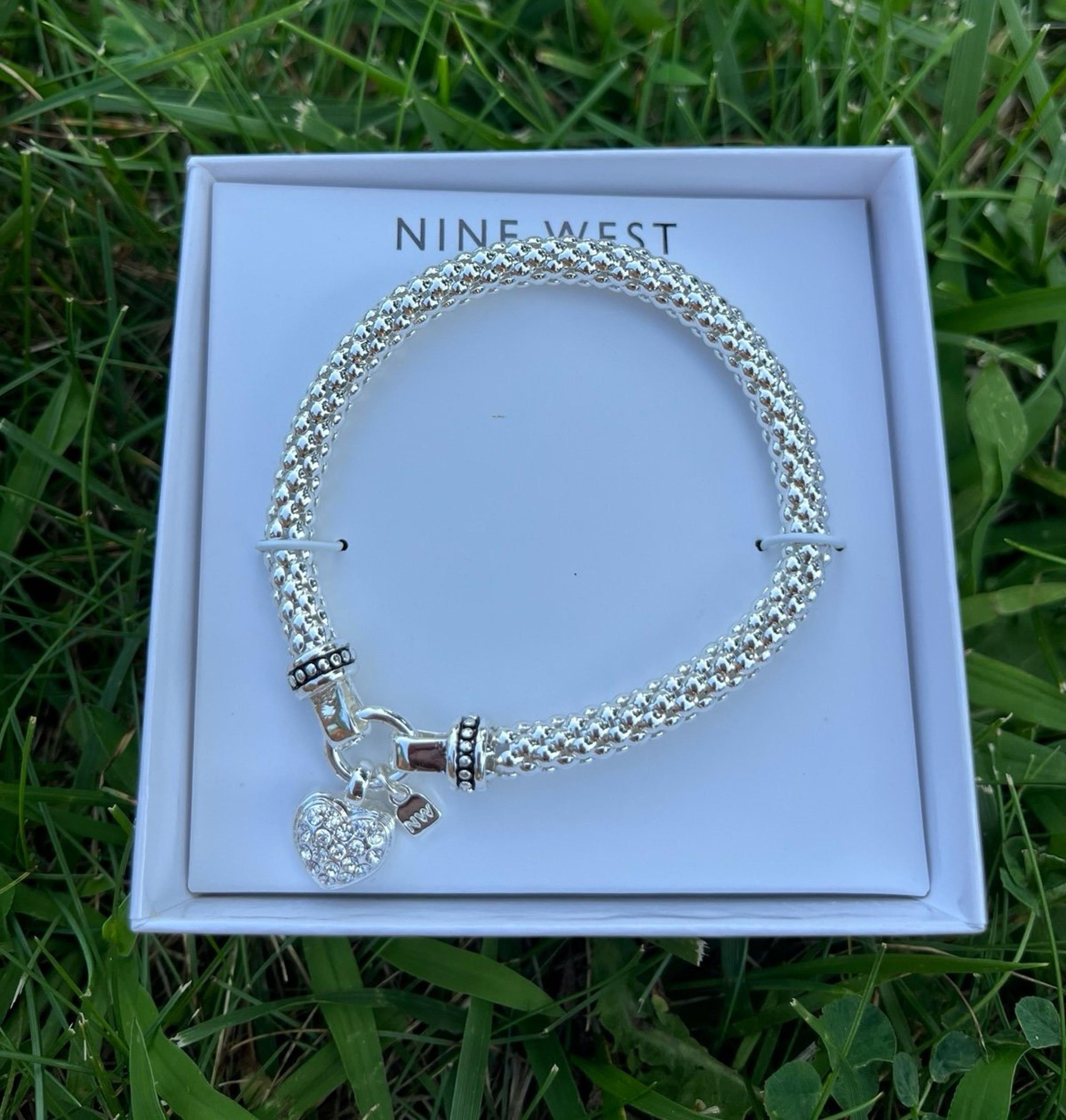 New in Box Nine West Silver bracelet