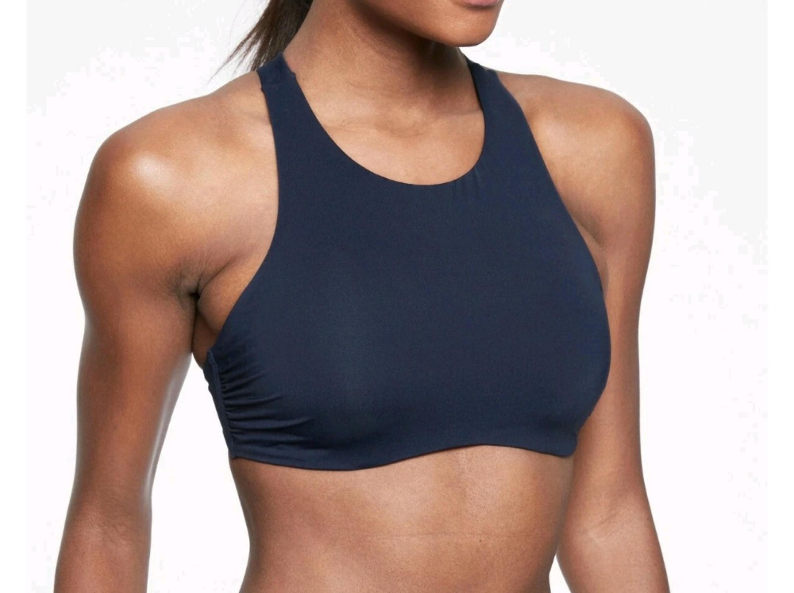 ATHLETA MALDIVES HIGH NECK BIKINI TOP SIZE 34B/C