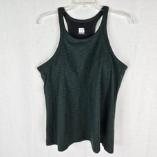 Prana Women's Size 2X Green Sleeveless Becksa Tank Top Deep Pine Heather