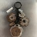 Coach tea rose bag charm