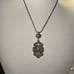 Brighton Vintage Pendant Necklace Silver Round Adjustable Chain Scroll Retired