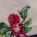Vintage cross stitch cross pattern apple needle point work with old frame