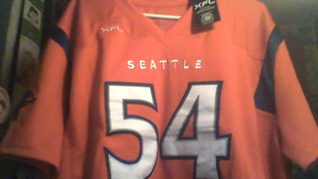 DWAYNE JOHNSON-2023 Seattle Sea dragons XFL football jersey (XL)..NEW with tags!
